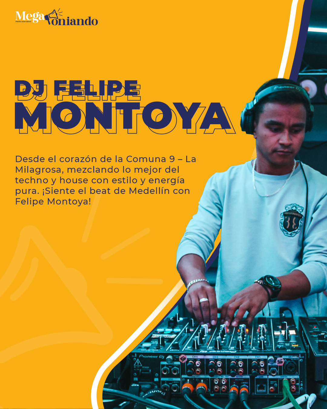 Parceros de la 9: Felipe Montoya, talento que hace vibrar la comuna