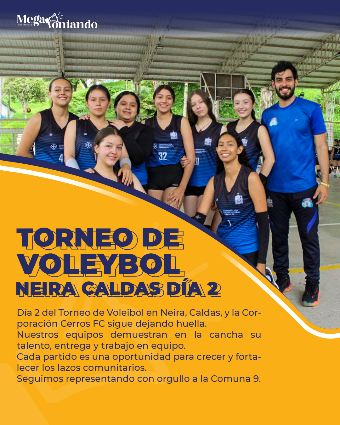 Cerros FC cerró con fuerza su participación en el Torneo Departamental de Voleibol – Día 2
