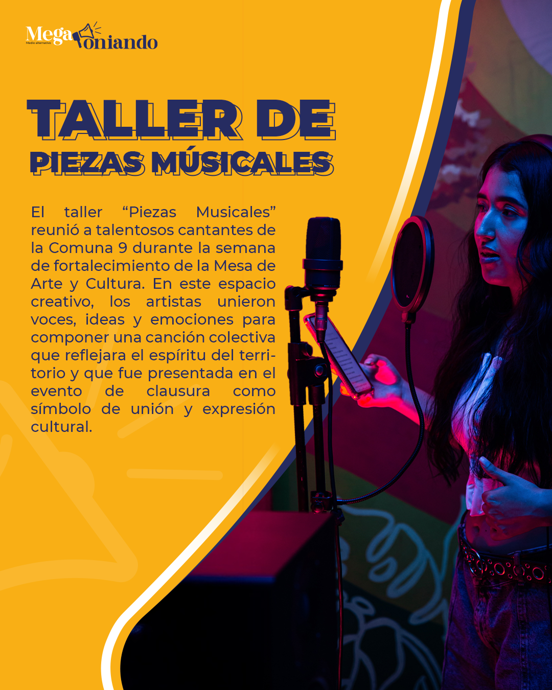 El taller de piezas Musicales: una melodía que une a los artistas de la Comuna 9