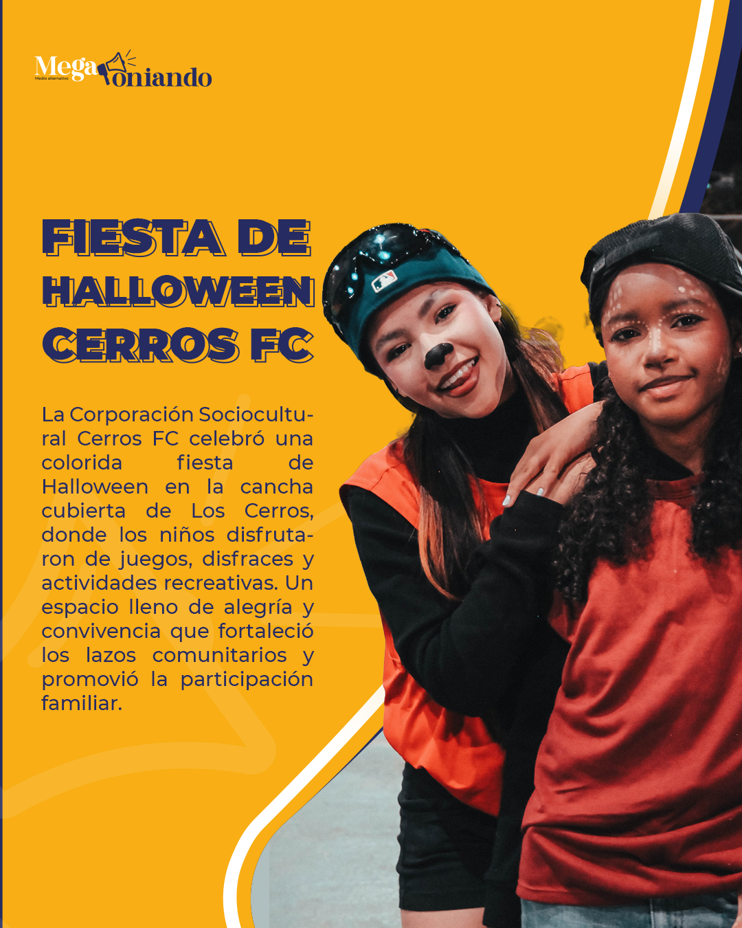 Cerros FC llena de magia y sonrisas la cancha cubierta de Los Cerros con su fiesta de Halloween