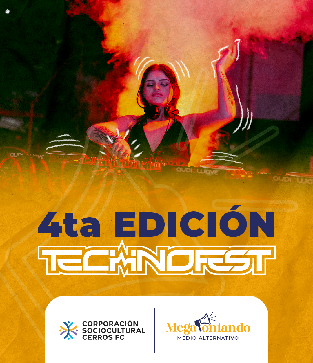 Techno Fest 2026: La Cuarta Edición Hará Vibrar la Cancha de Los Cerros con DJs Internacionales.