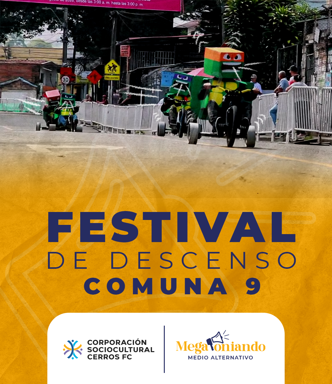 ¡La adrenalina ruge de nuevo! El Festival de Descenso regresa a la Comuna 9 después de 6 años.